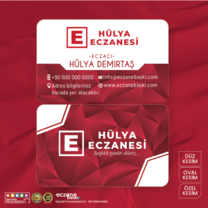 Eczane Kartvizit Baskı E00050