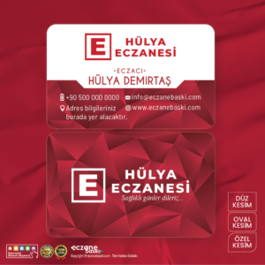 Eczane Kartvizit Baskı E00051