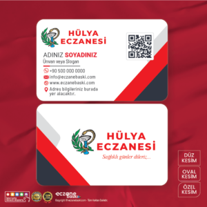 Eczane Kartvizit Baskı E00053