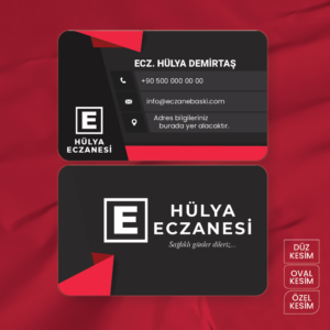 Eczane Kartvizit Baskı E00055