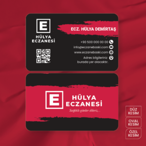 Eczane Kartvizit Baskı E00056