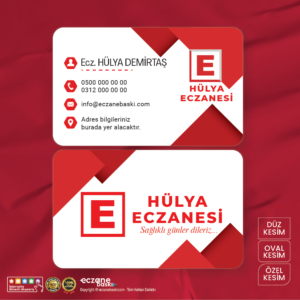 Eczane Kartvizit Baskı E00060