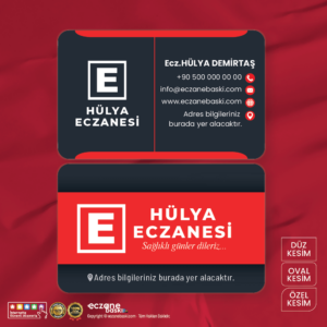 Eczane Kartvizit Baskı E00067