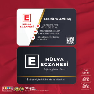 Eczane Kartvizit Baskı E00062