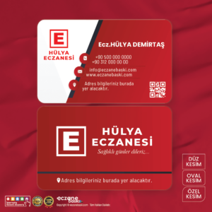 Eczane Kartvizit Baskı E00065