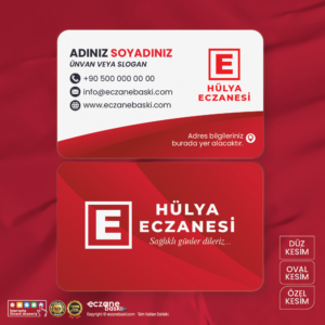 Eczane Kartvizit Baskı E00066