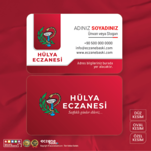 Eczane Kartvizit Baskı E00068