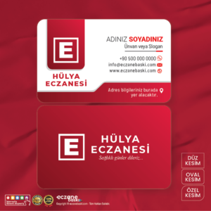 Eczane Kartvizit Baskı E00070
