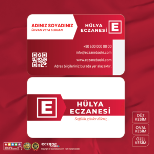 Eczane Kartvizit Baskı E00073