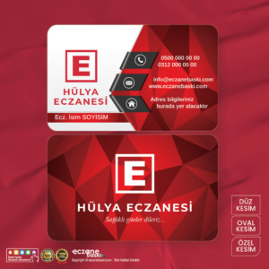 Eczane Kartvizit Baskı E00088
