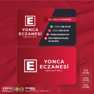 Eczane Kartvizit Baskı E00083