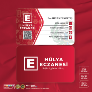 Eczane Kartvizit Baskı E00085
