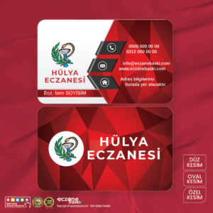 Eczane Kartvizit Baskı E00087