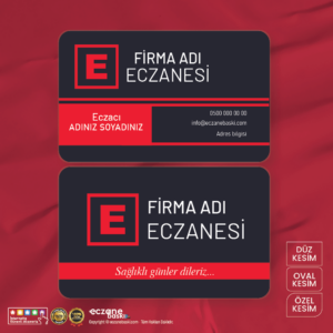 Eczane Kartvizit Baskı E000101