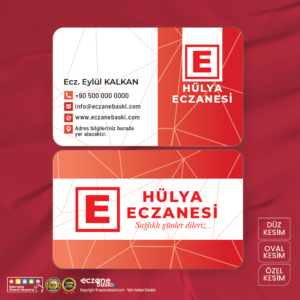 Eczane Kartvizit Baskı E000102
