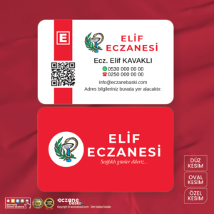 Eczane Kartvizit Baskı E000105