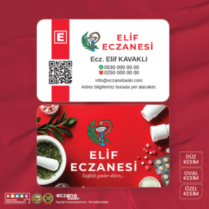 Eczane Kartvizit Baskı E000106