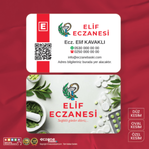 Eczane Kartvizit Baskı E000107