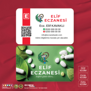 Eczane Kartvizit Baskı E000108