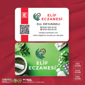 Eczane Kartvizit Baskı E000109