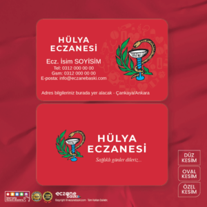 Eczane Kartvizit Baskı E000112